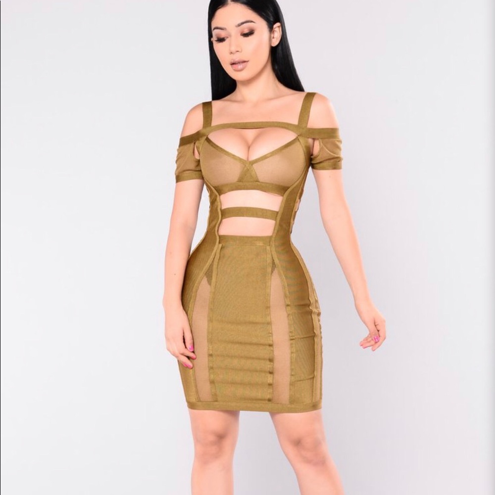 Fashion Nova Midi Bandage Dress